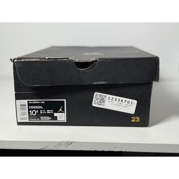 Nike Air Jordan 1 Mid “Gym Red Black Toe” Size 10.5 Men’s – Brand New with Tags - Picture 7 of 9